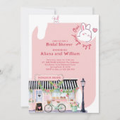 パリのブライダルシャワー彼女はウィフランスのブライダル 招待状 (正面)