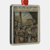 パリのブルターニュの結婚式の権利 メタルオーナメント (右)