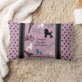 パリのプードル ランバークッション (ブランケット)