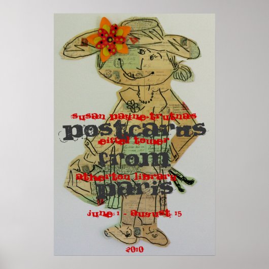 パリのポストカード ポスター (正面)