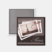 パリのポストカード マグネット (正面/裏面)