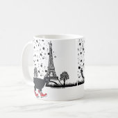 パリのマグで視力見ること コーヒーマグカップ (正面左)