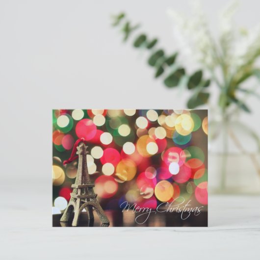 パリのメリークリスマスおよび明けましておめでとう シーズンポストカード (スタンド正面)