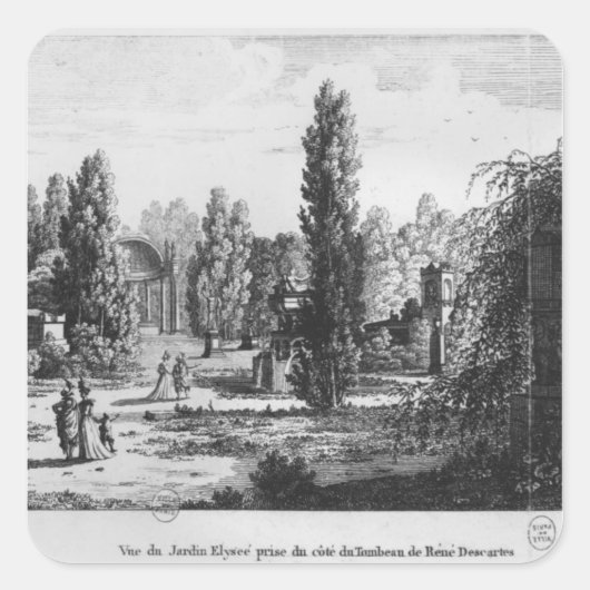 パリのモニュメントフランカイス美術館 スクエアシール (正面)