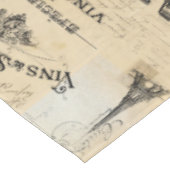 パリのラベルのコラージュのフランスのな郵便はがきのテーブルクロス テーブルクロス (アングル)