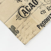 パリのラベルのコラージュのフランスのな郵便はがきのフリースブランケット フリースブランケット (角)