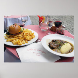 パリのランチフランスのポスター ポスター