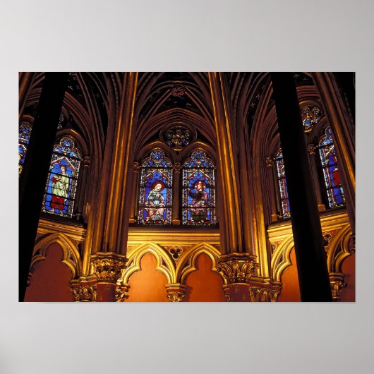 パリのラ・サント・シャペルの下礼拝堂， 2 ポスター (正面)