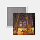 パリのラ・サント・シャペルの下礼拝堂， 2 マグネット (正面/裏面)