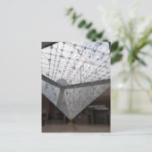 パリのルーヴル美術館の逆ピラミッド ポストカード (スタンド正面)