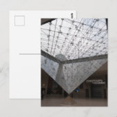 パリのルーヴル美術館の逆ピラミッド ポストカード (正面/裏面)