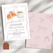 パリのレッツブランチフランスの誕生日 招待状