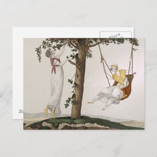 パリのレディースアットモンモレンシー、プレート41 from 'Le ポストカード (正面/裏面)