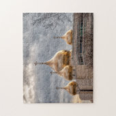 パリのロシアの正教会の夕日 ジグソーパズル (縦)