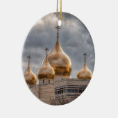 パリのロシアの正教会の夕日 セラミックオーナメント (右)