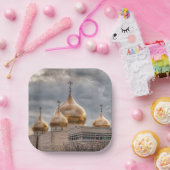 パリのロシアの正教会の夕日 ペーパープレート (パーティー)