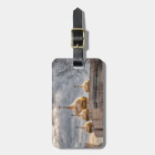 パリのロシアの正教会の夕日 ラゲッジタグ (正面縦)