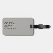 パリのロシアの正教会の夕日 ラゲッジタグ (裏面横)