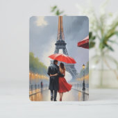 パリのロマンスを受け入れる サンキューカード (スタンド正面)