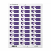 パリのロマンス：パープルフローラエッフェルタワー結婚ズ ラベル (フルシート)