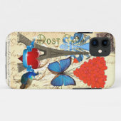 パリのロマンチックなコラージュ Case-Mate iPhoneケース (裏面(横))