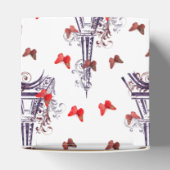 パリのロマンチックパープルエッフェルタワー蝶 フェイバーボックス (上部)