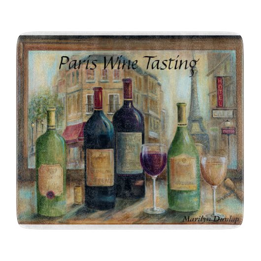 パリのワインの試飲 カッティングボード (正面)