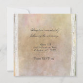 パリのワンシーン... 繊細なレースの結婚式招待状 招待状 (裏面)