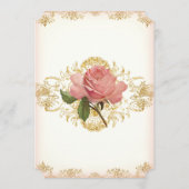 パリのヴィンテージのばら色の領主の邸宅の夕食メニュー メニュー (裏面)