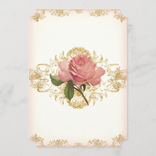 パリのヴィンテージのばら色の領主の邸宅の夕食メニュー メニュー (裏面)