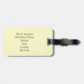 パリのヴィンテージのシックでガーリーなシャンデリア ラゲッジタグ (裏面横)