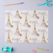 パリのヴィンテージのフランスのな執筆ピンクのティッシュペーパー 薄葉紙 (クラフト)