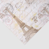 パリのヴィンテージのフランスのな執筆ピンクのティッシュペーパー 薄葉紙 (詳細)