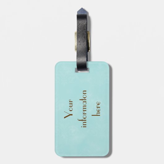 パリのヴィンテージのフランスのな執筆水の荷物のラベル ラゲッジタグ (裏面縦)