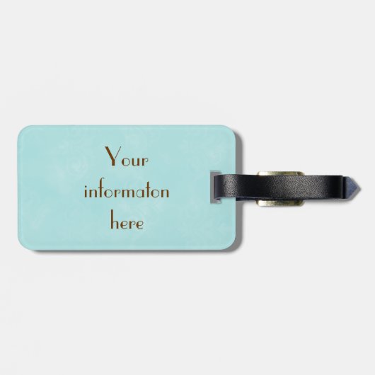 パリのヴィンテージのフランスのな執筆水の荷物のラベル ラゲッジタグ (裏面横)