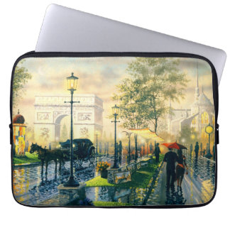 パリのヴィンテージのラップトップの箱 ラップトップスリーブ