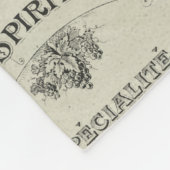 パリのヴィンテージのワインおよびバラのフリースブランケット フリースブランケット (角)