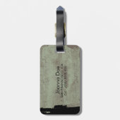 パリのヴィンテージの郵便はがきのエッフェル塔の荷物のラベル ラゲッジタグ (裏面縦)