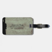 パリのヴィンテージの郵便はがきのエッフェル塔の荷物のラベル ラゲッジタグ (裏面横)