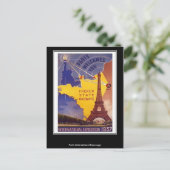 パリのヴィンテージの郵便はがき ポストカード (スタンド正面)