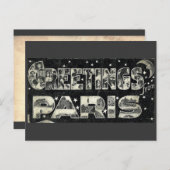 パリのヴィンテージはがき ポストカード (正面/裏面)