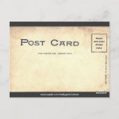 パリのヴィンテージはがき ポストカード (裏面)