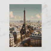 パリのヴィンテージポスター ポストカード (正面)