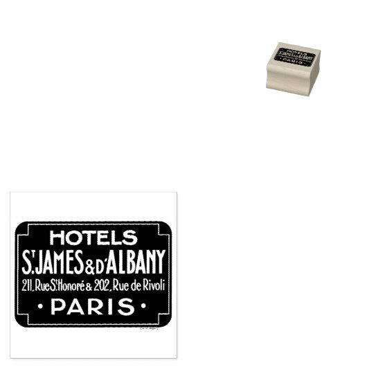 パリのヴィンテージ旅行レトロゴムのスタンプ ラバースタンプ (押印)