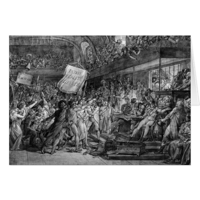 パリの人々はTuileriesに押しかけます (正面横)