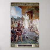 パリの人々を落ち着かせる聖ジェネビエヴェ ポスター (正面)