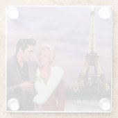 パリの休日 ガラスコースター (裏面)