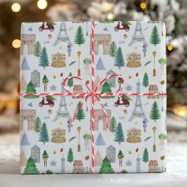 パリの休日 クリスマスの灯り ラッピングペーパー