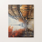 パリの光の秋の日 ジグソーパズル (縦)