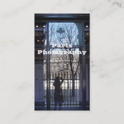 パリの写真撮影 名刺 (正面)